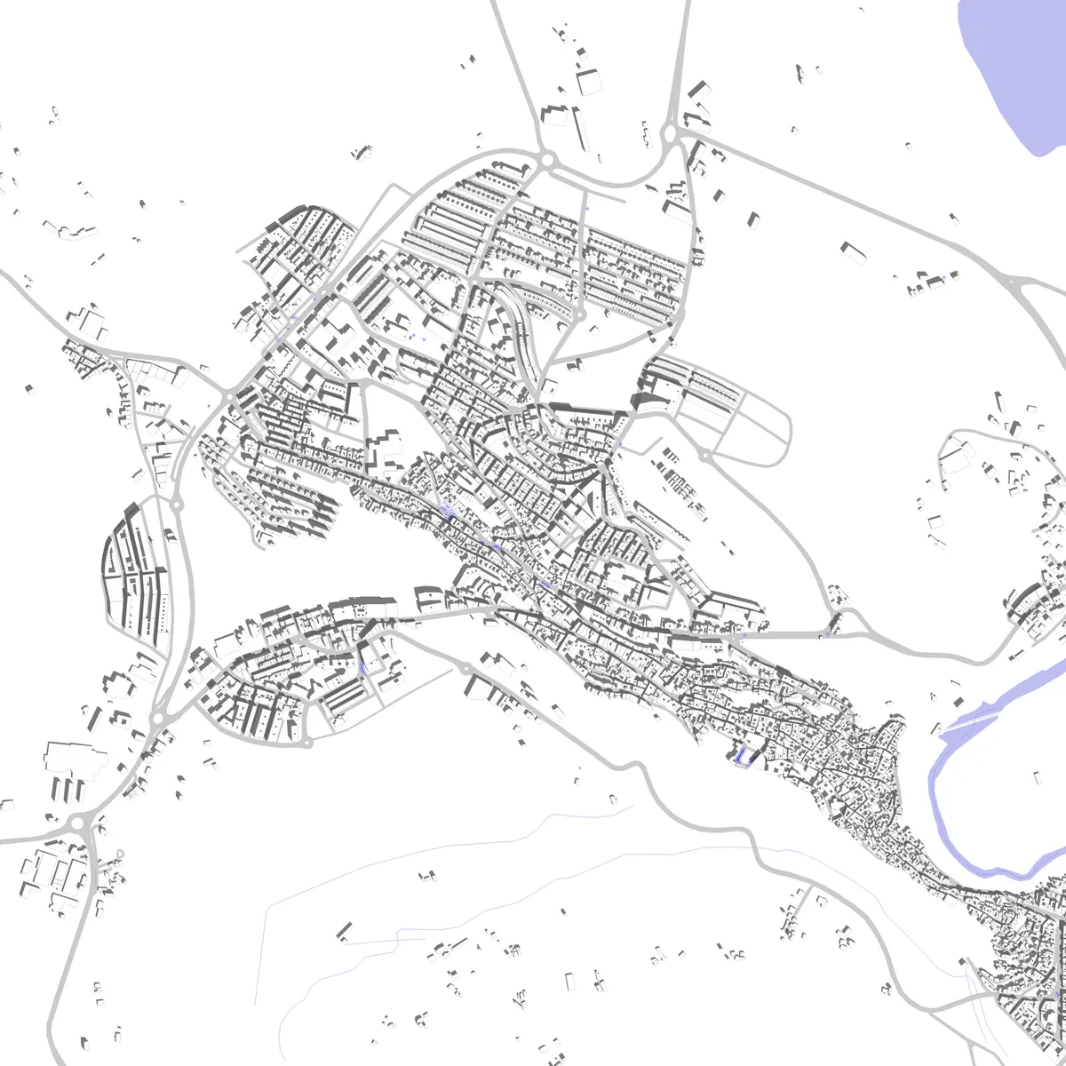Arcos de la Frontera plano de situación (2,5 km)