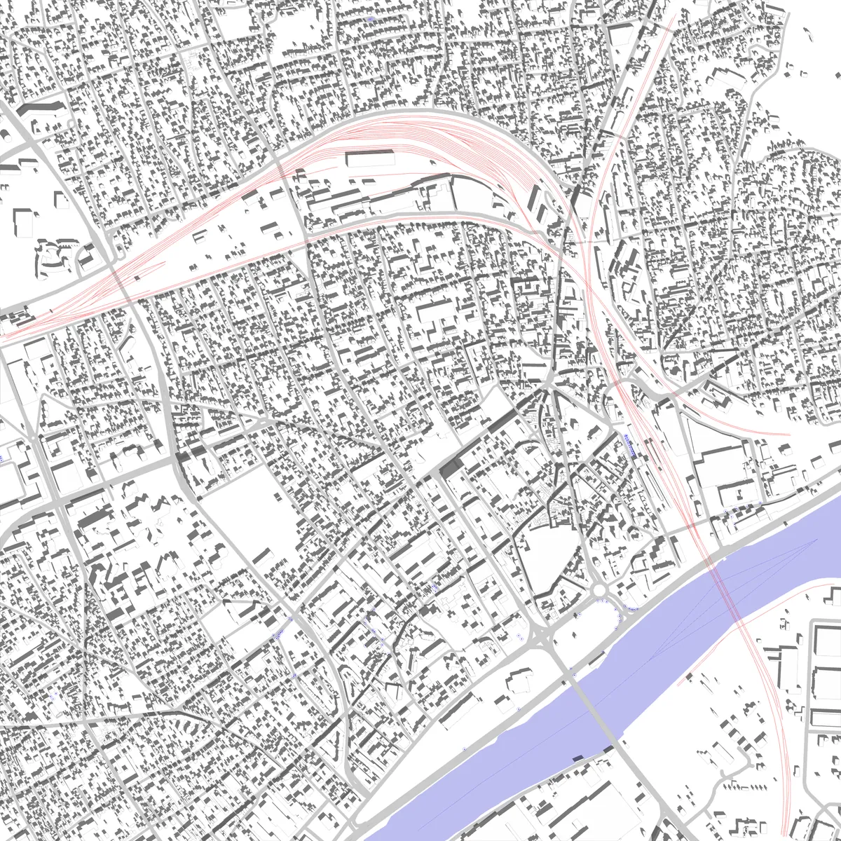 Argenteuil plan de situation (2,5 km)