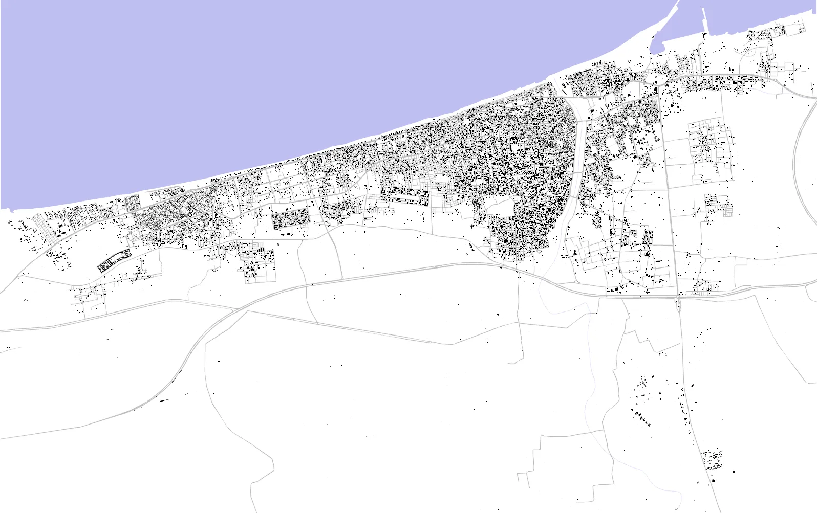Arish figure ground plan