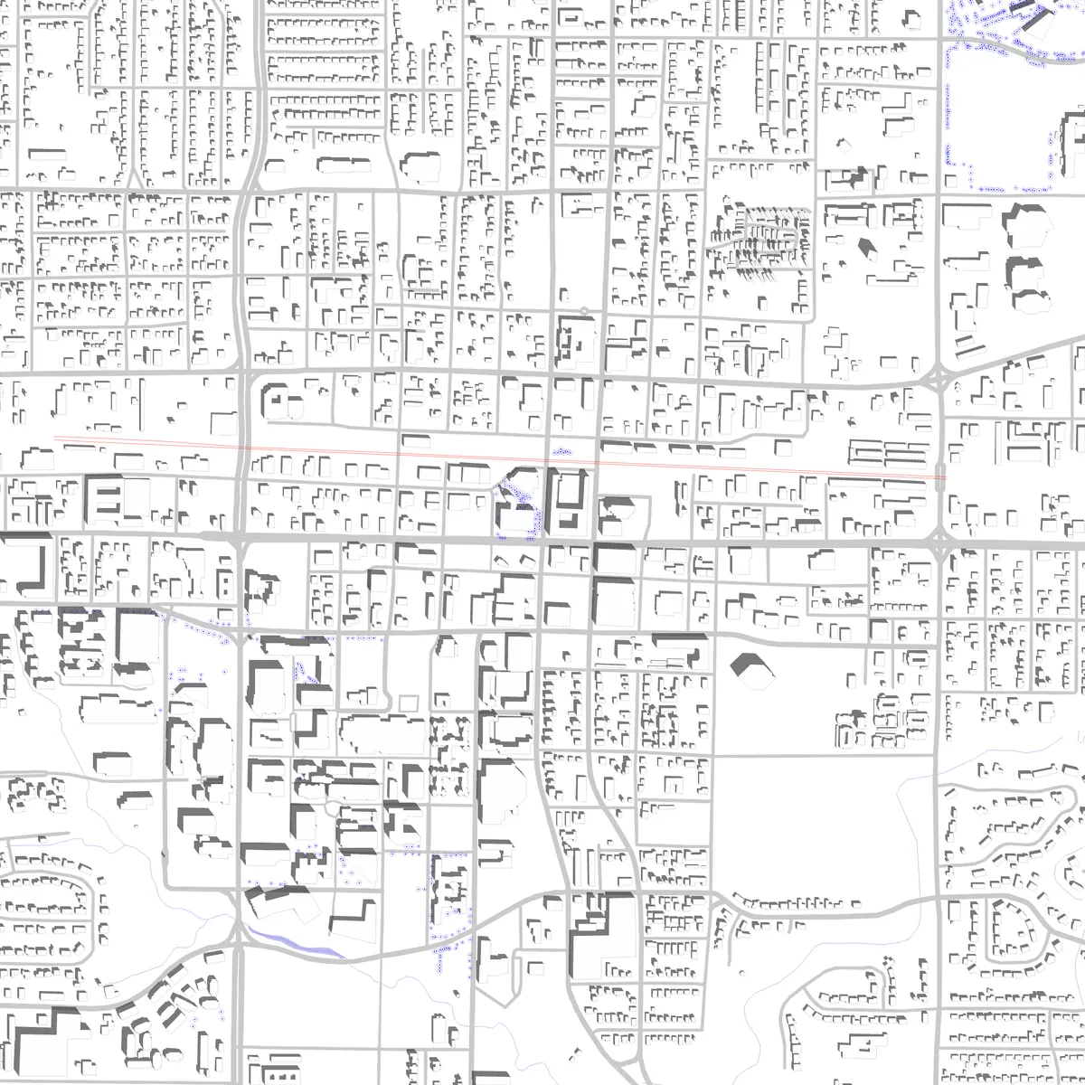 Arlington Lageplan (2,5 km)