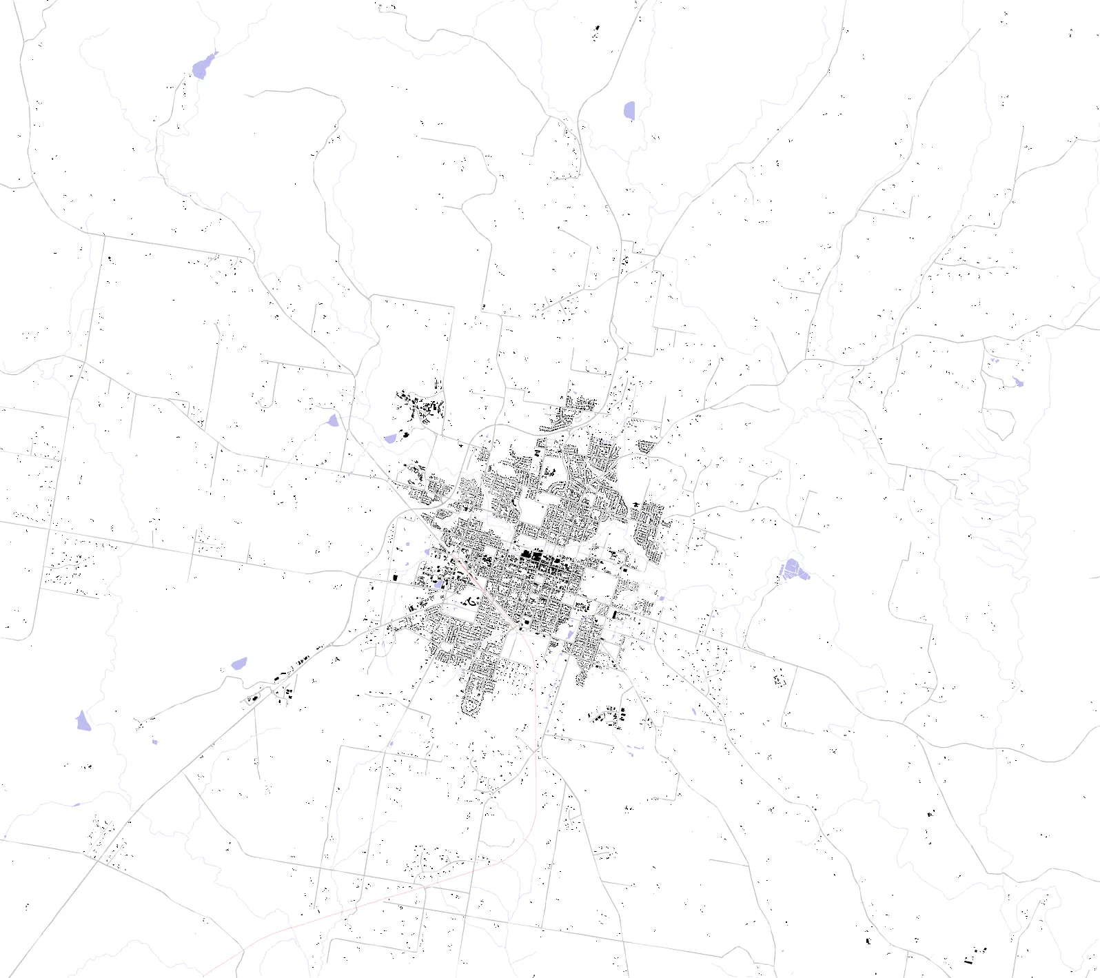 Armidale figure ground plan