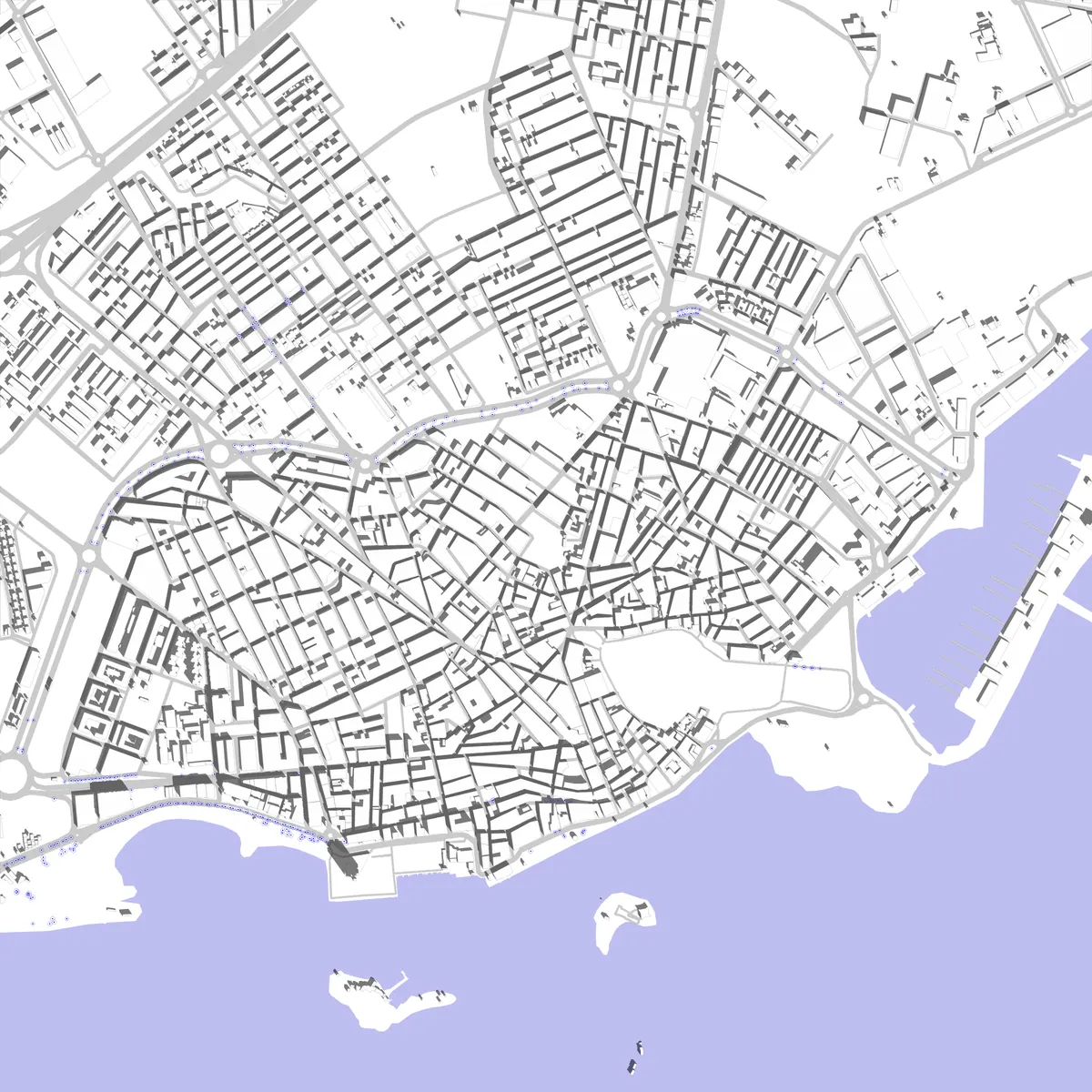 Arrecife plano de situación (2,5 km)