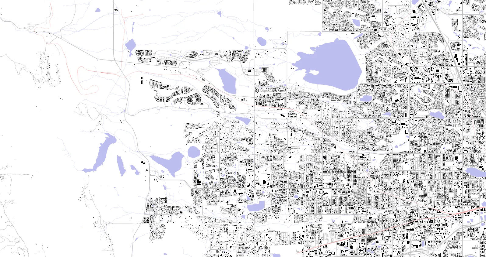 Arvada figure ground plan