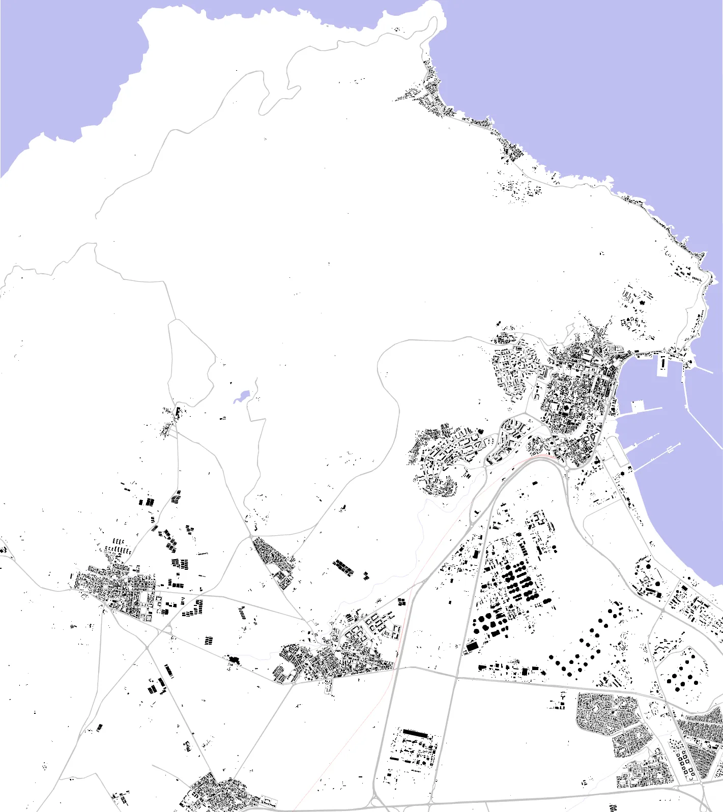 Arzew figure ground plan