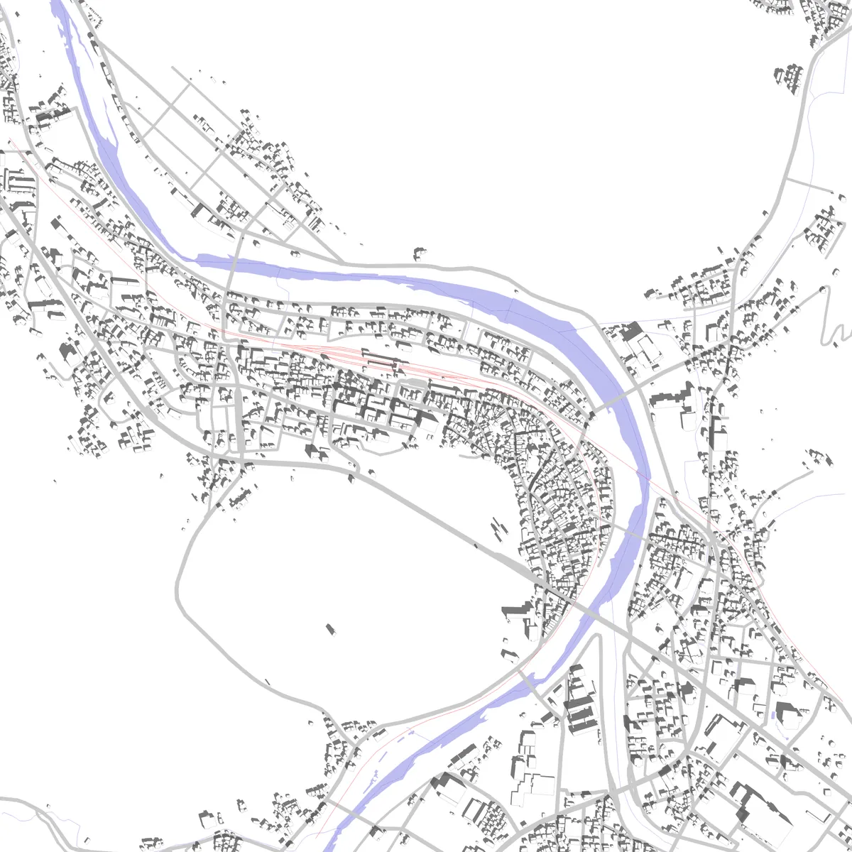 Asago Lageplan (2,5 km)