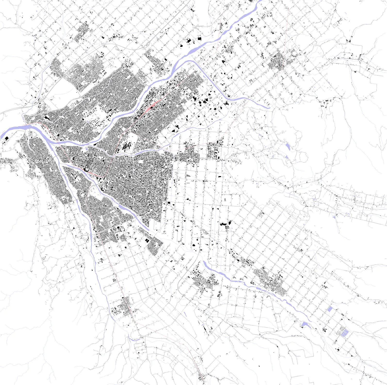 Asahikawa figure ground plan