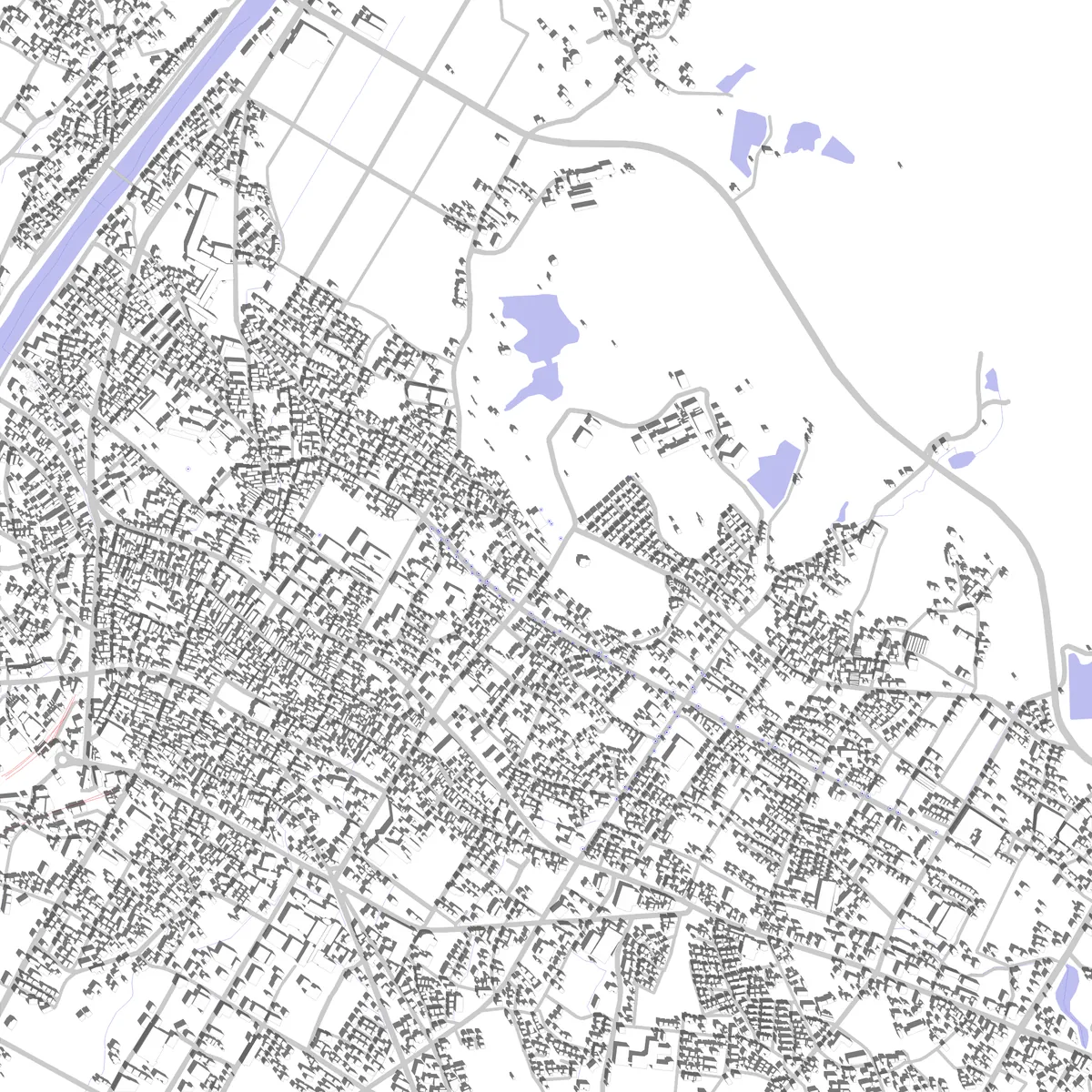 Asakura Lageplan (2,5 km)