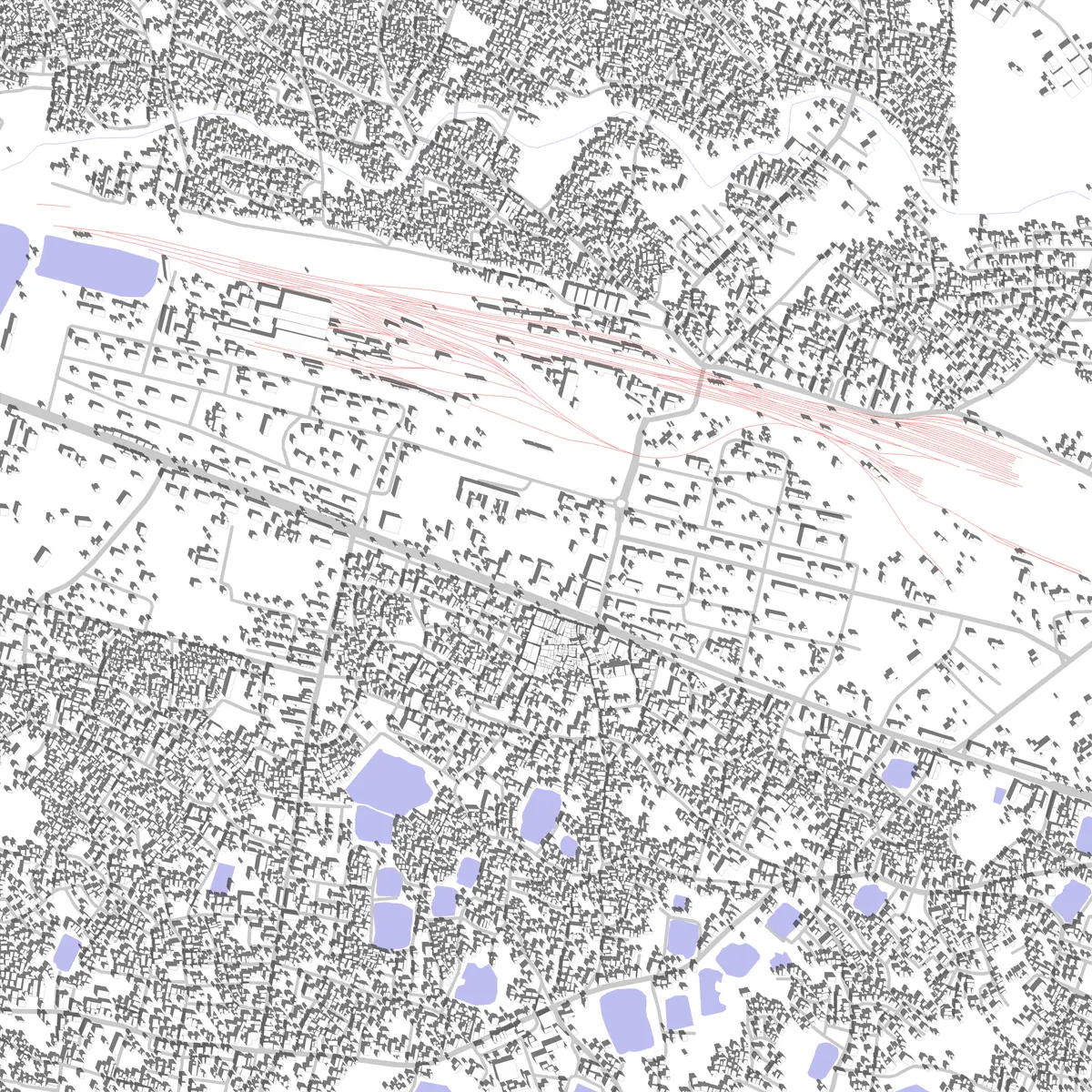 Asansol Lageplan (2,5 km)