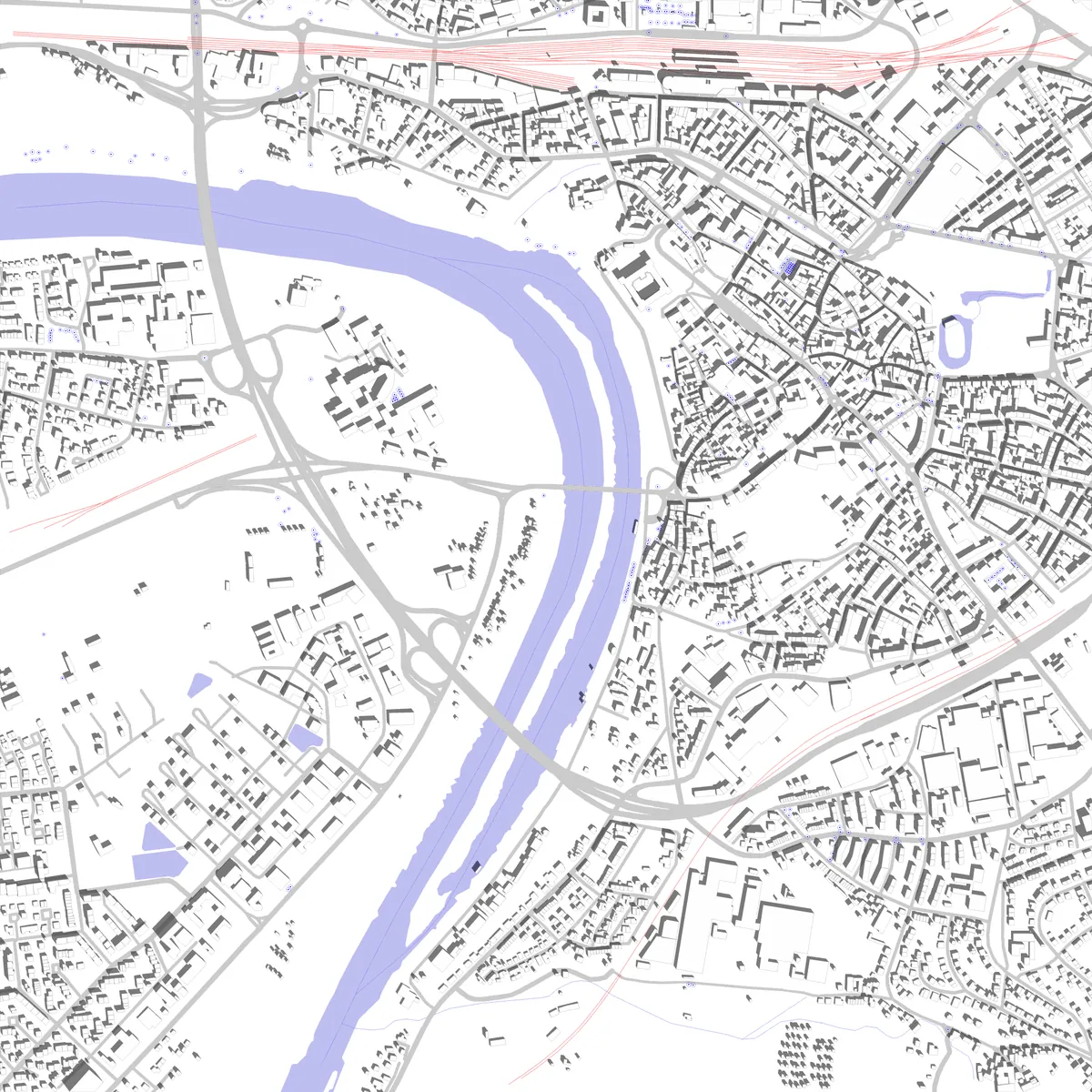 Aschaffenburg Lageplan (2,5 km)