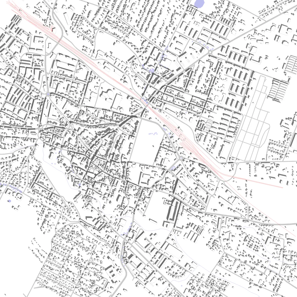 Aschersleben Lageplan (2,5 km)