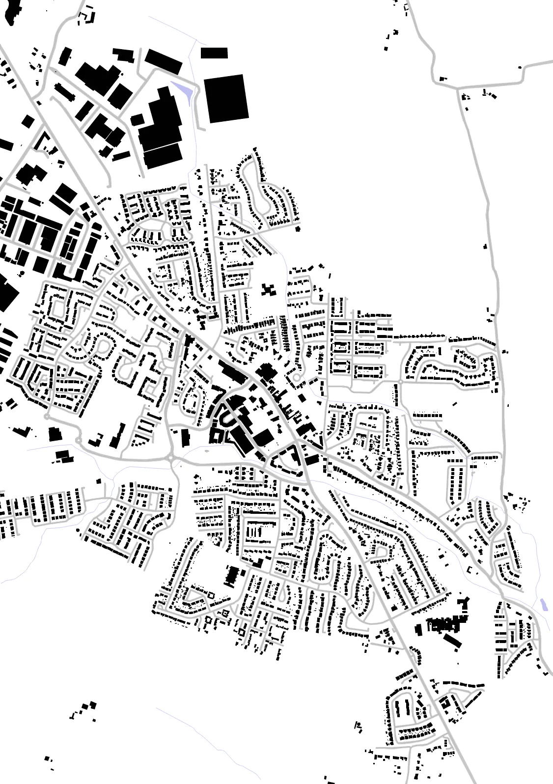 Ashbourne figure ground plan