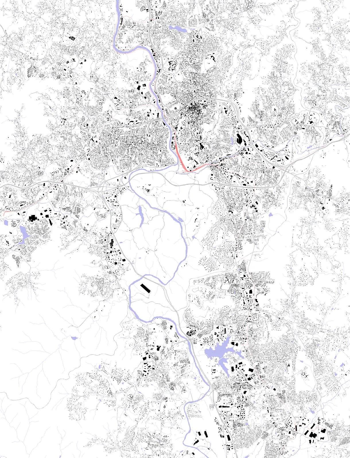 Asheville Schwarzplan