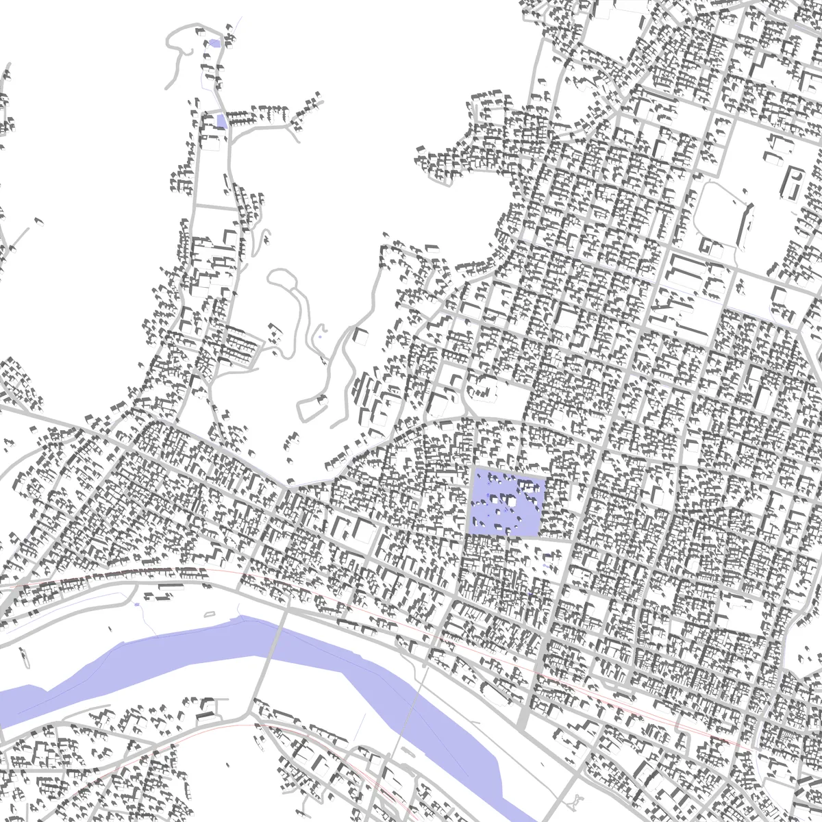 Ashikaga site plan (2.5 km)