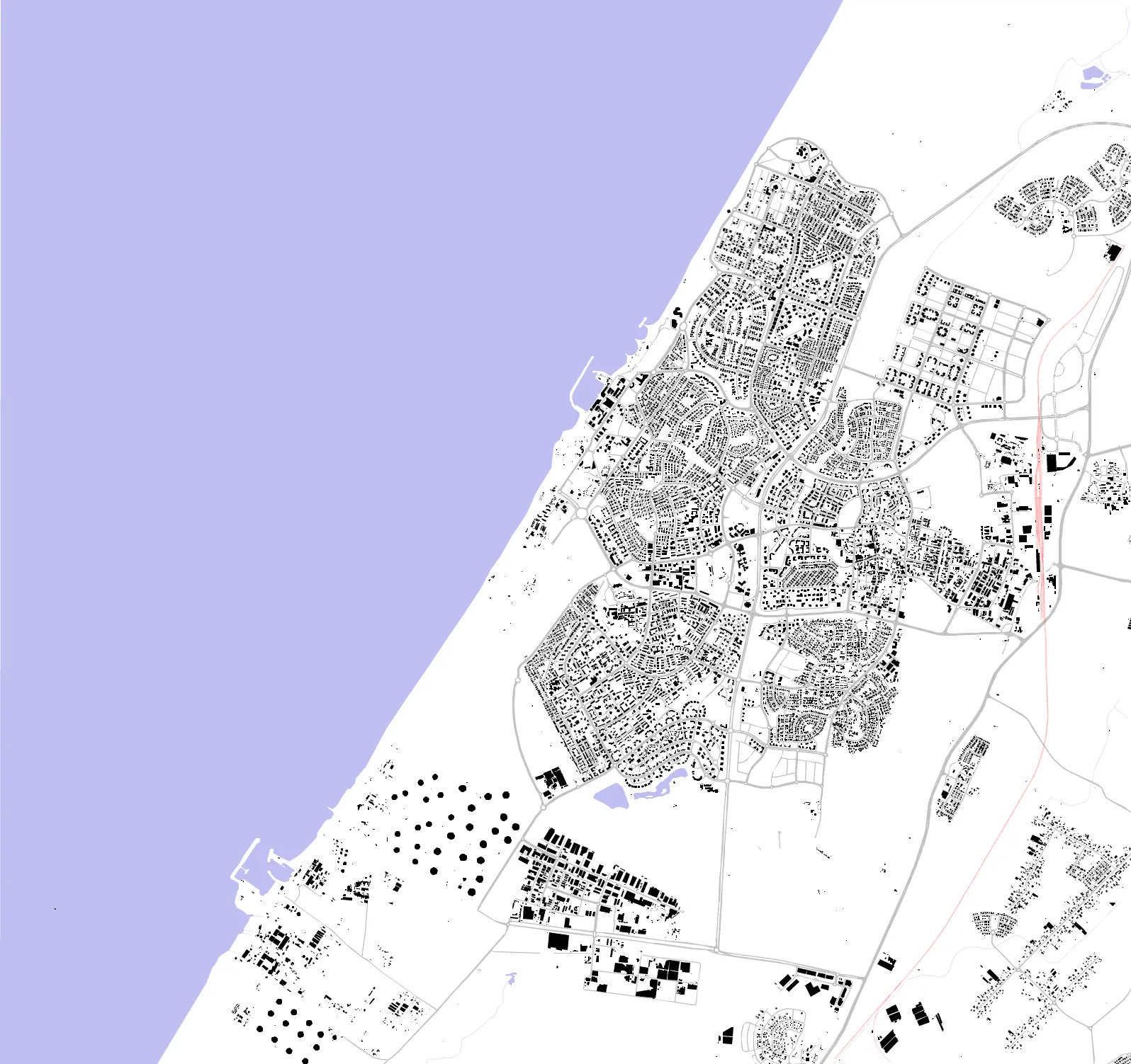 Ashkelon Schwarzplan
