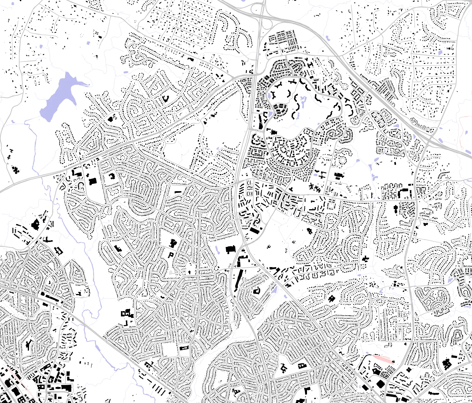 Aspen Hill figure ground plan