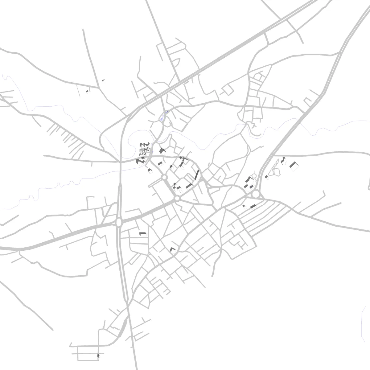 Astaneh Lageplan (2,5 km)