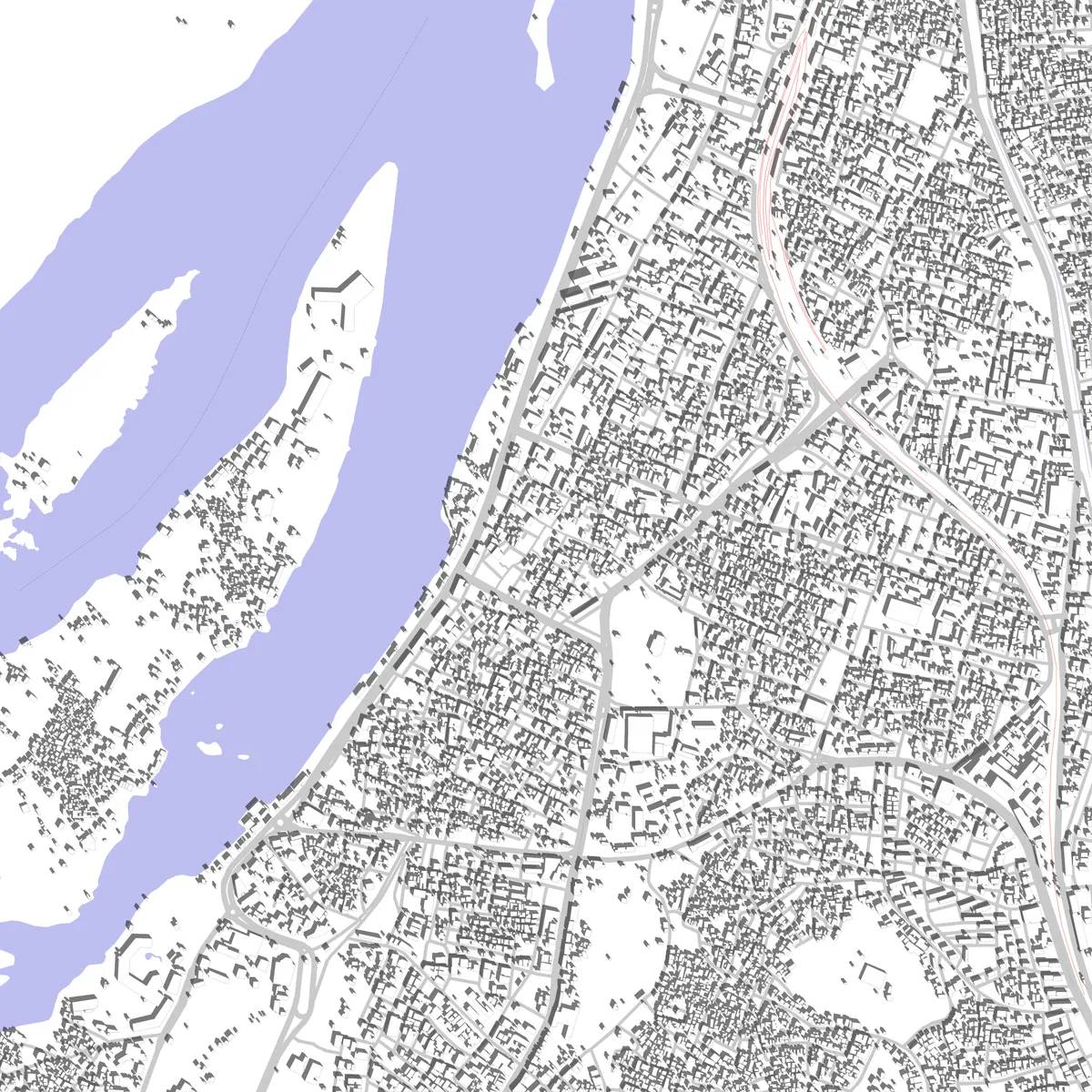 Aswan Lageplan (2,5 km)