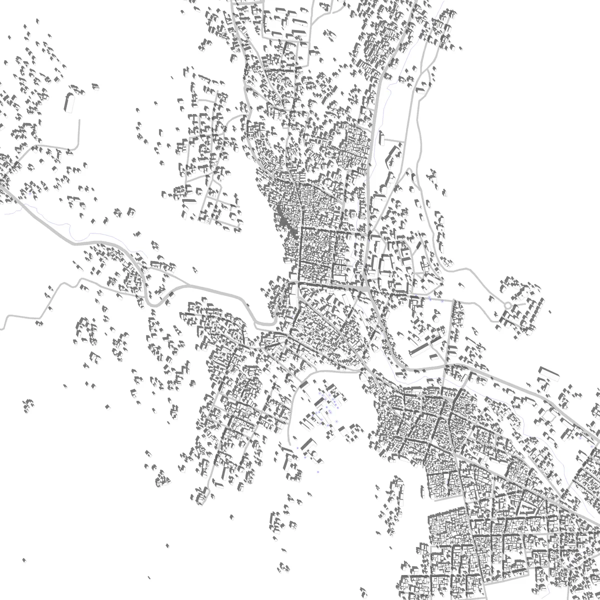 Atakpamé site plan (2.5 km)