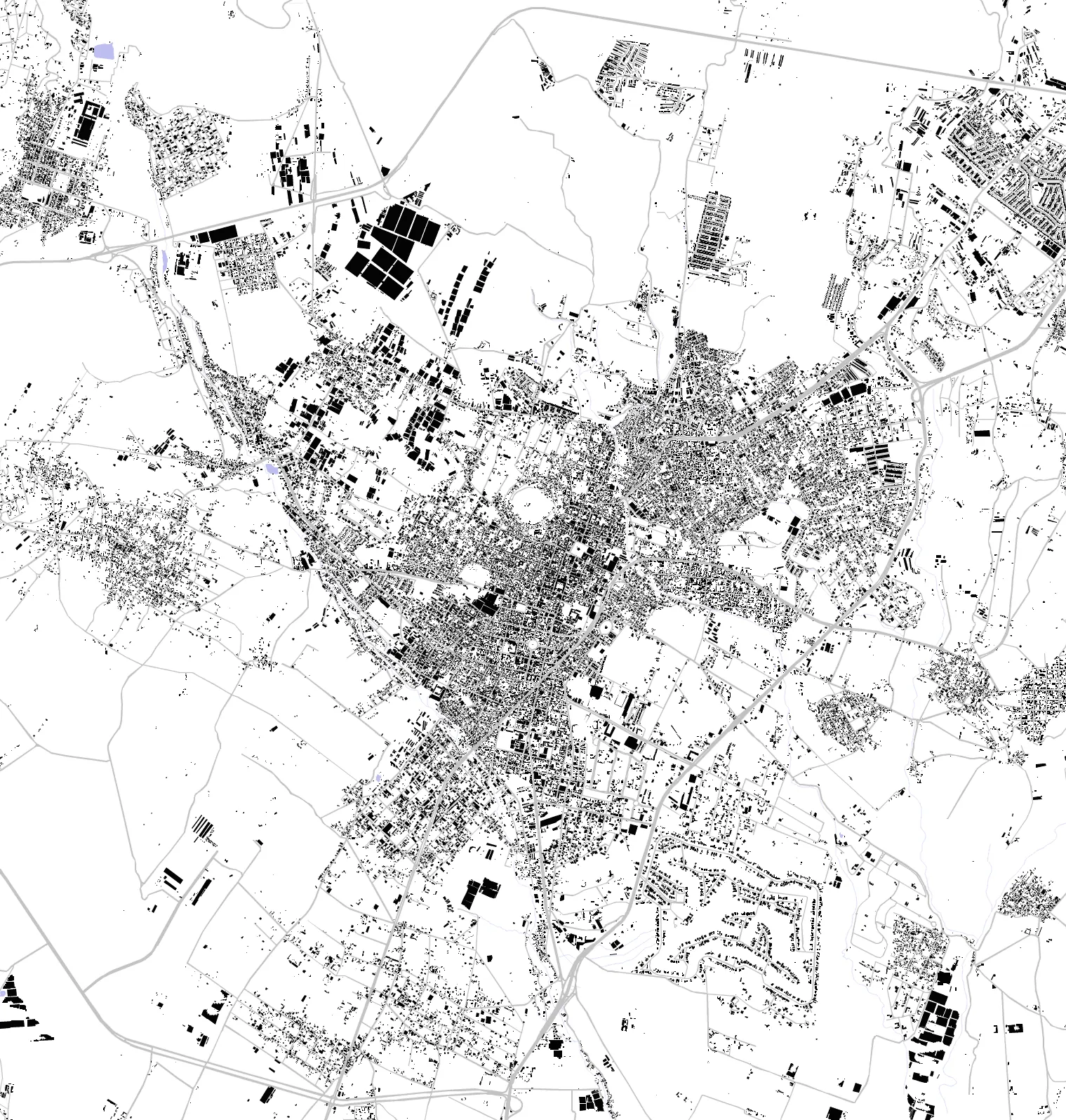 Atlixco figure ground plan