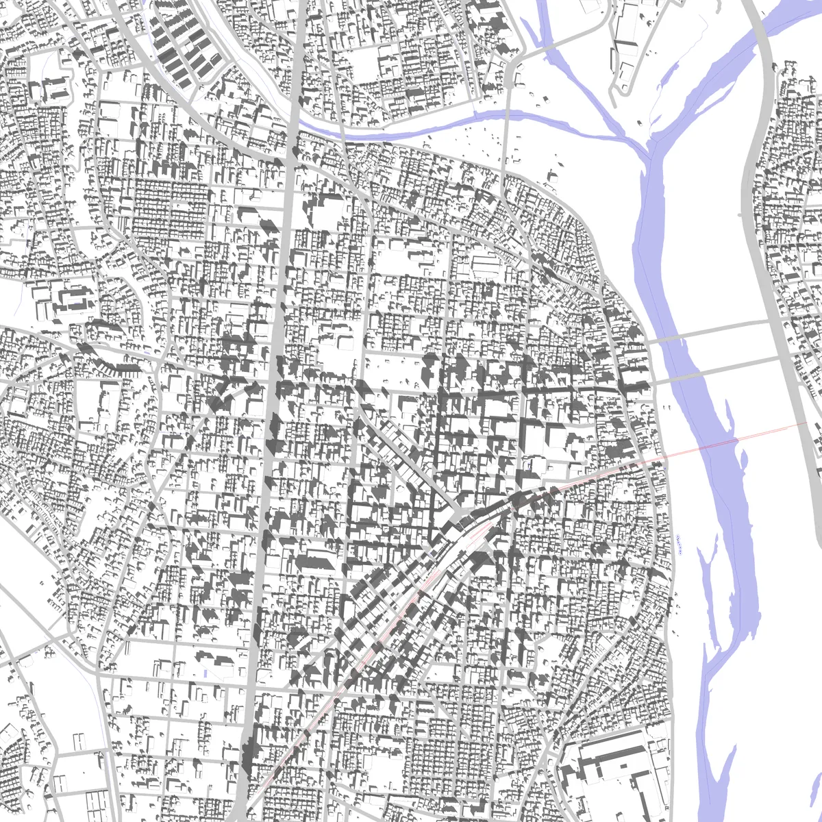 Atsugi Lageplan (2,5 km)