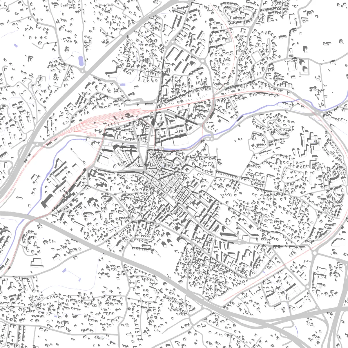 Aubagne Lageplan (2,5 km)