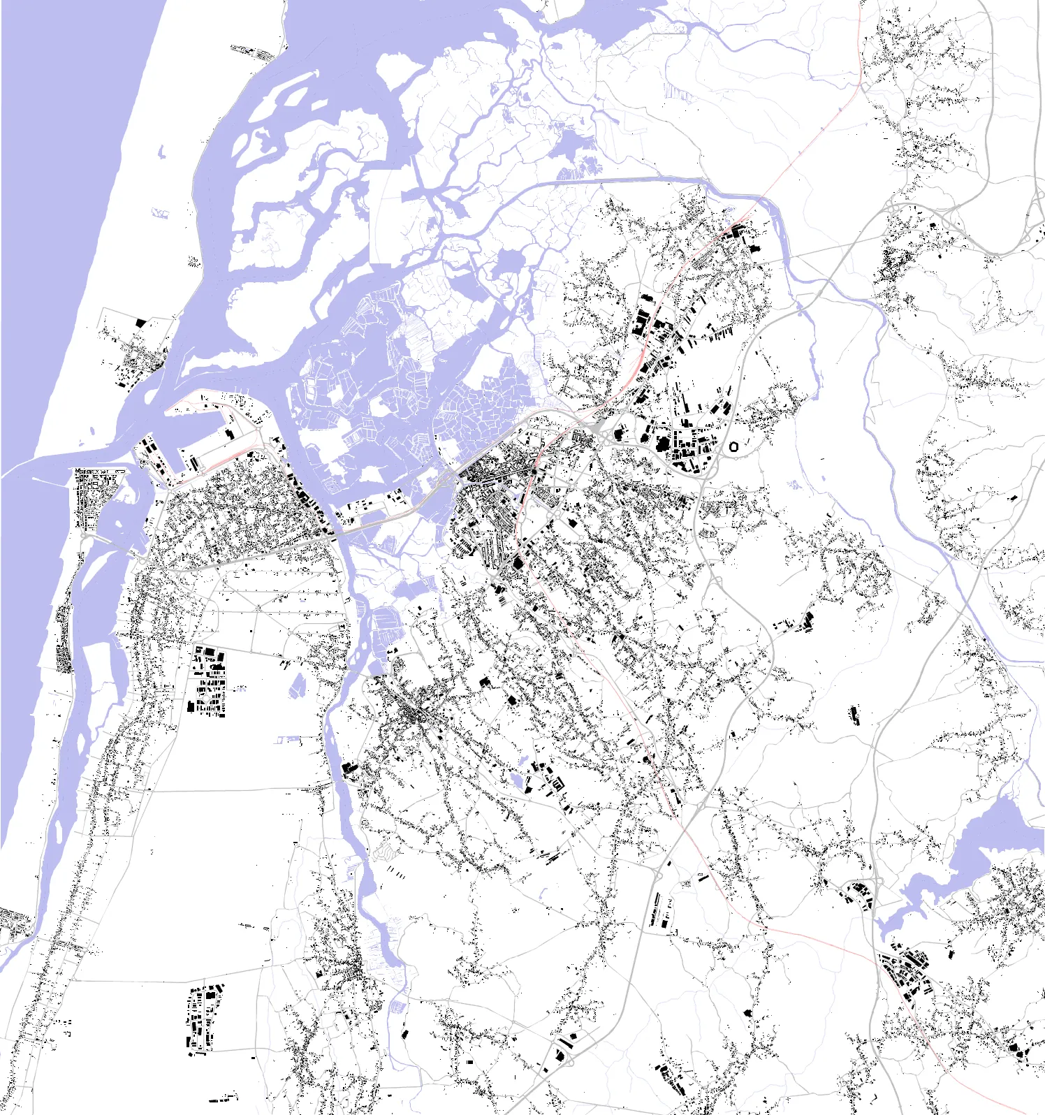 Aveiro planta de cheios e vazios