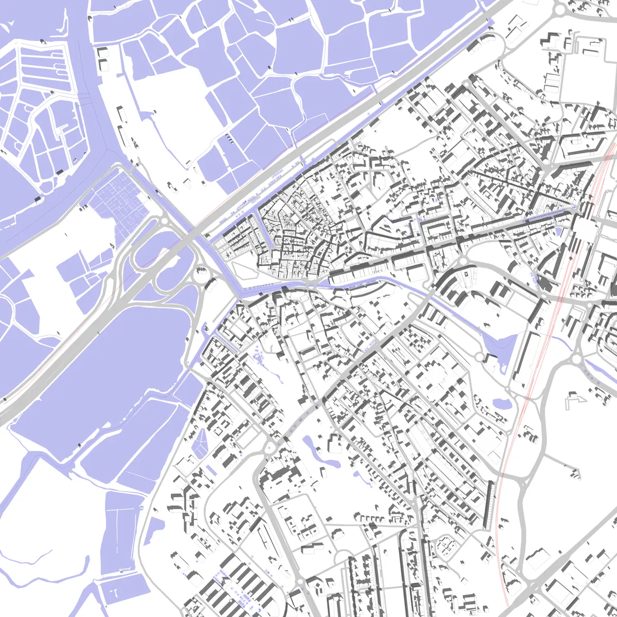 Aveiro planta de localização (2,5 km)