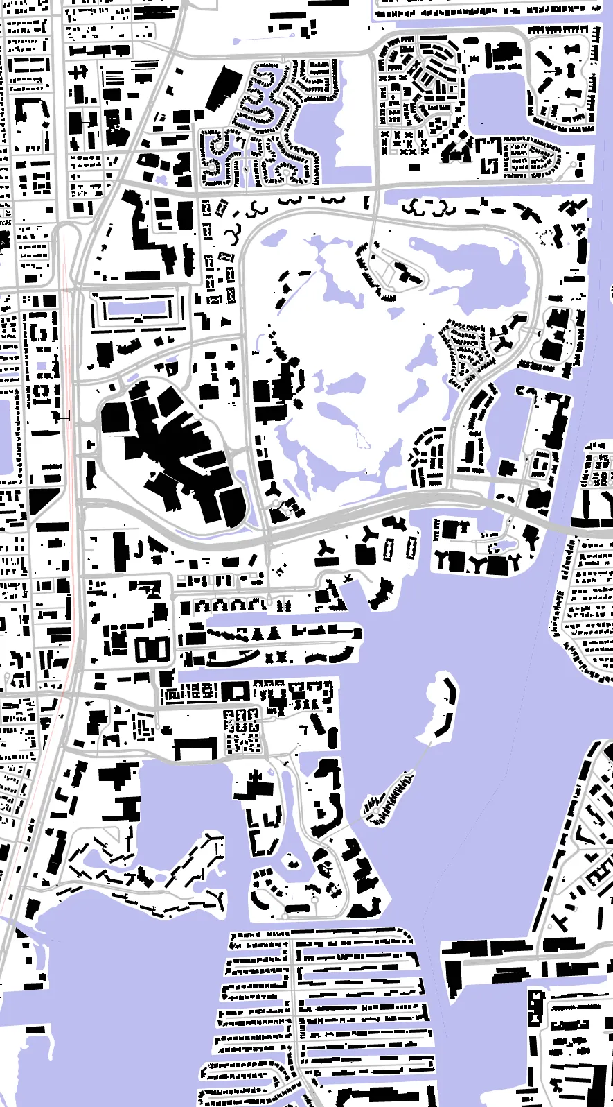 Aventura figure ground plan