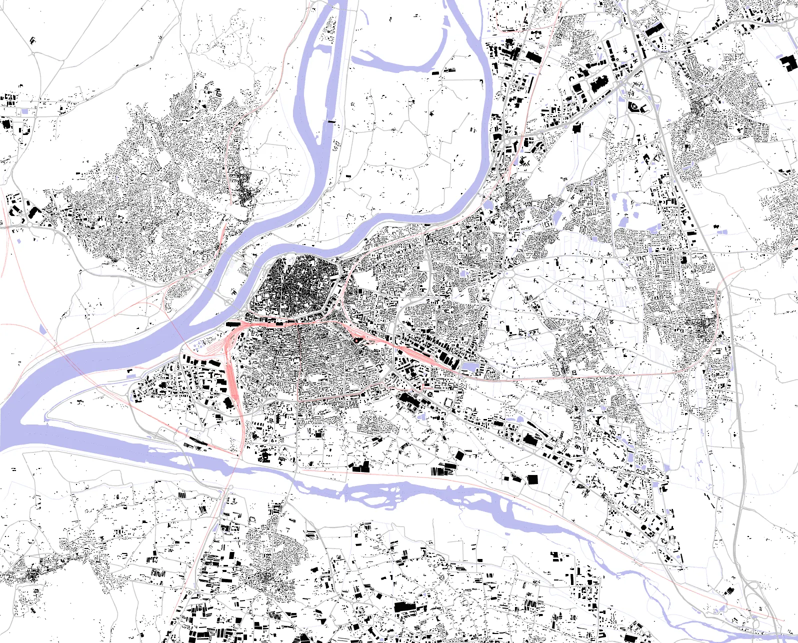 Avignon figure ground plan
