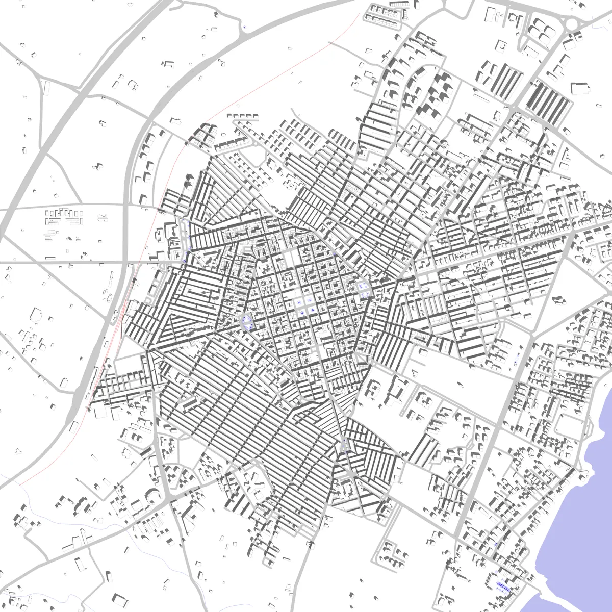 Avola planimetria di sito (2,5 km)