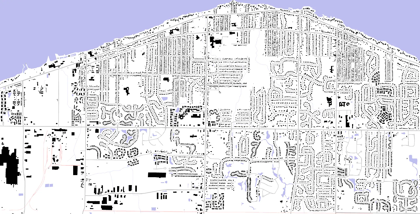 Avon Lake figure ground plan