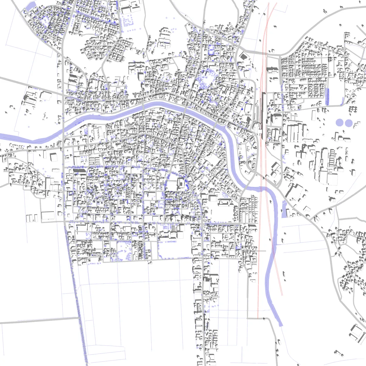 あわら 敷地図 (2.5 km)