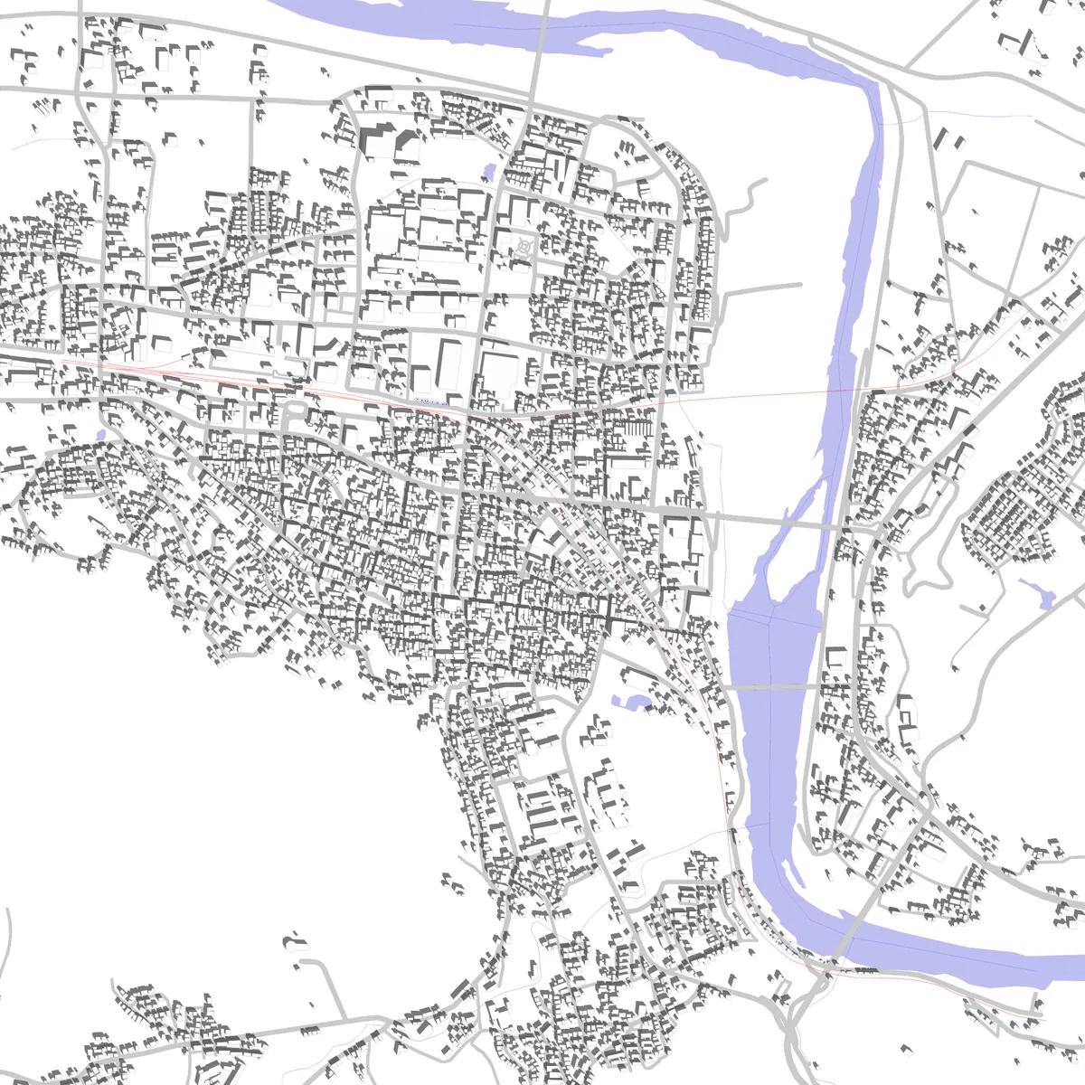 綾部 敷地図 (2.5 km)