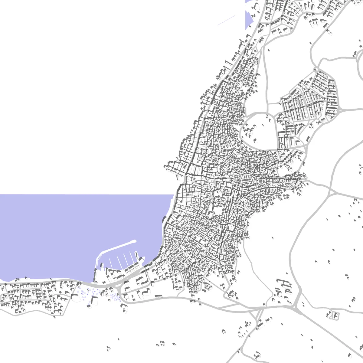 Ayvalık site plan (2.5 km)