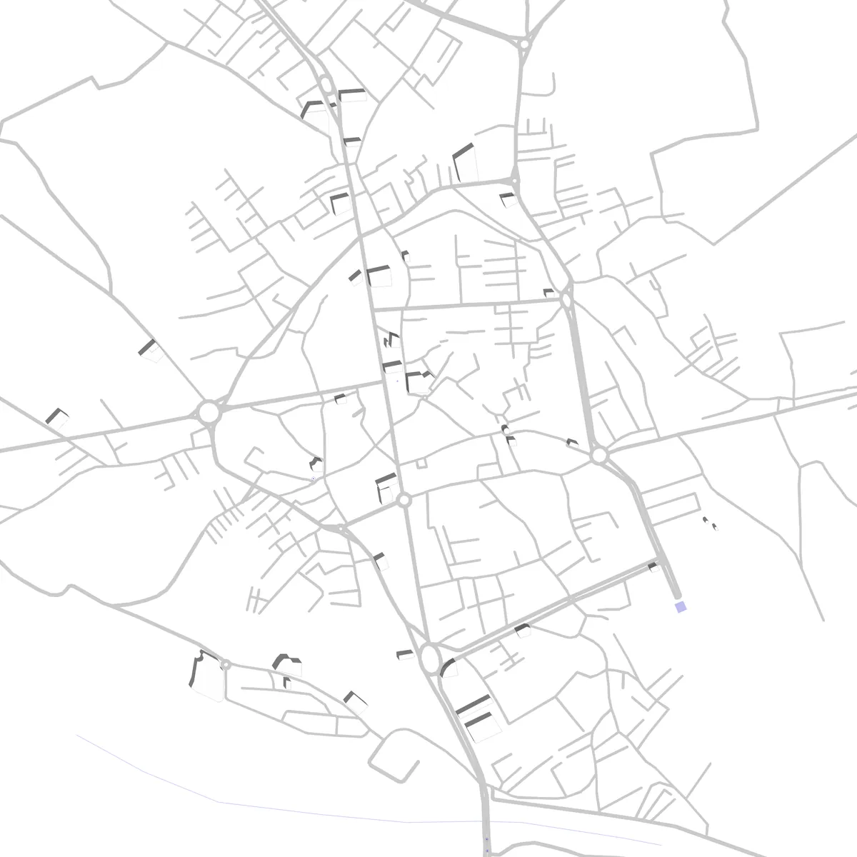 Azarshahr Lageplan (2,5 km)
