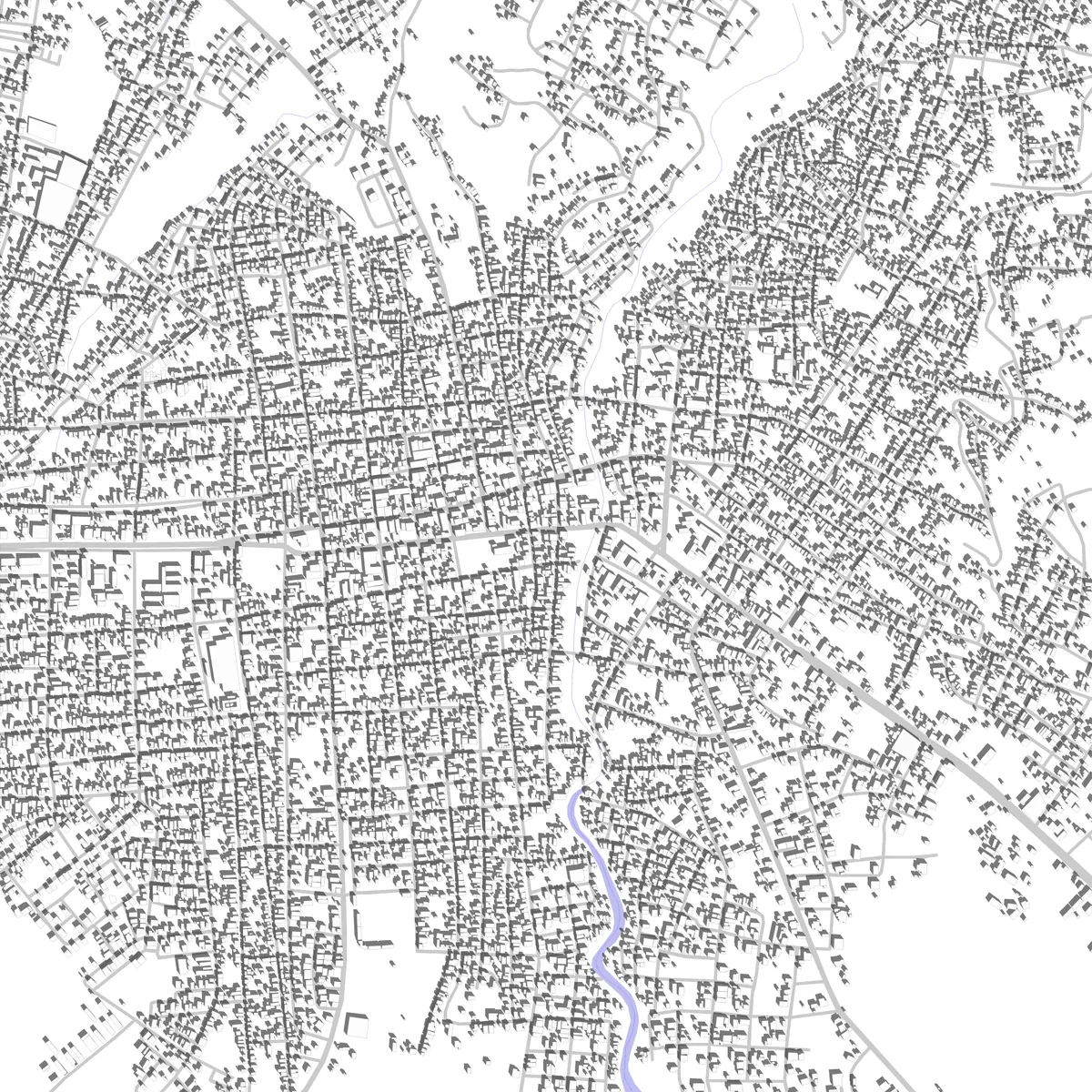 Azua de Compostela Lageplan (2,5 km)