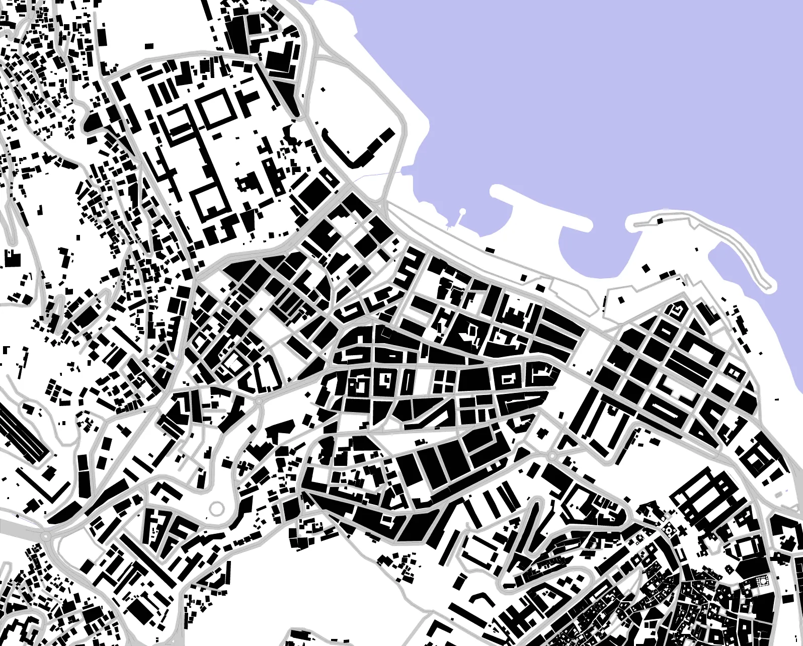 Bab El Oued figure ground plan