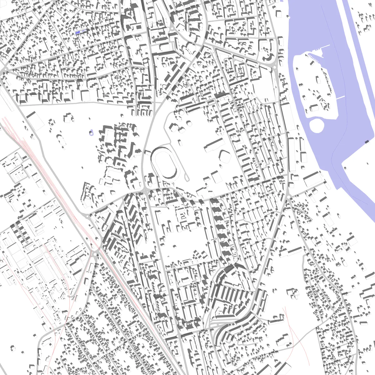 Bacău site plan (2,5 km)