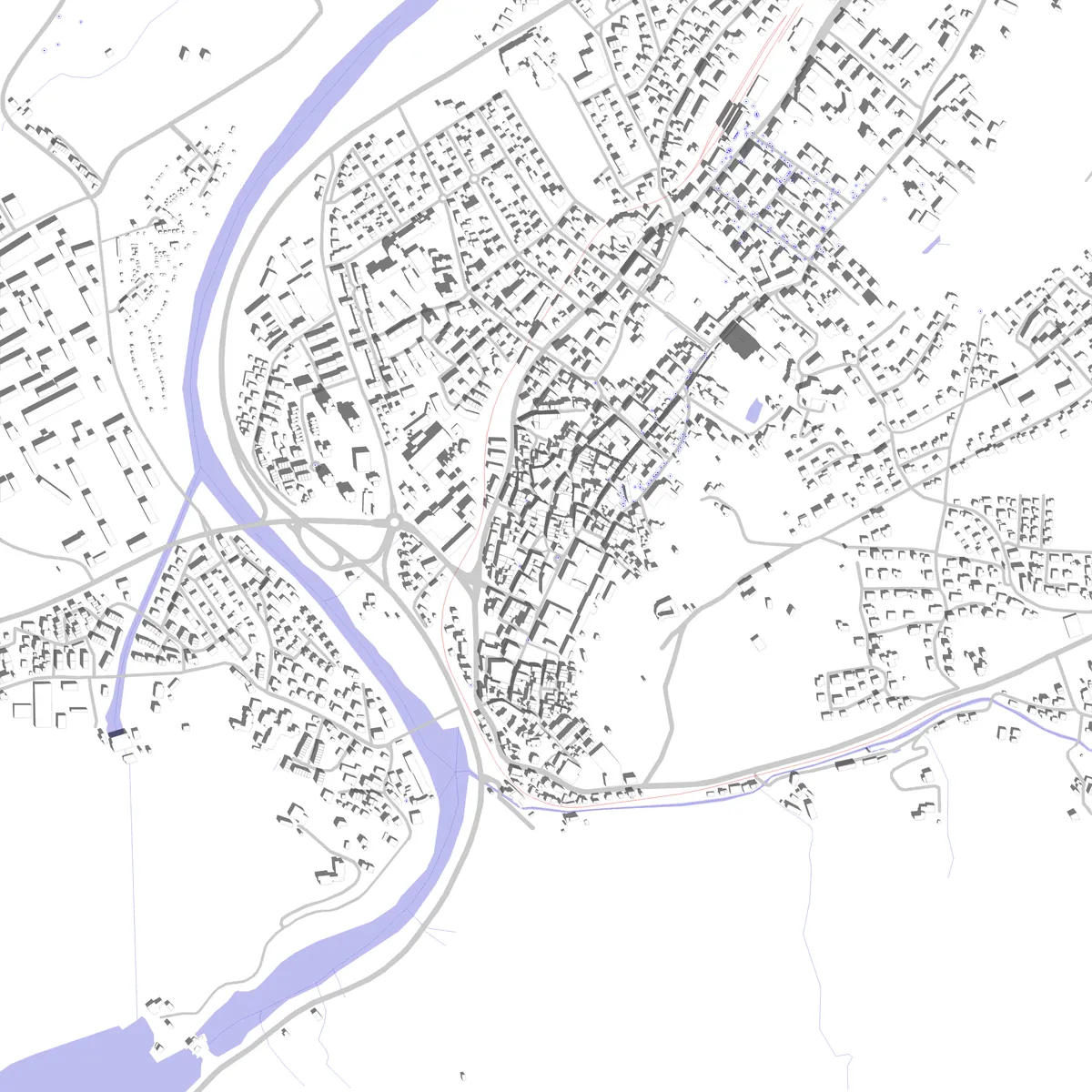 Bad Reichenhall Lageplan (2,5 km)