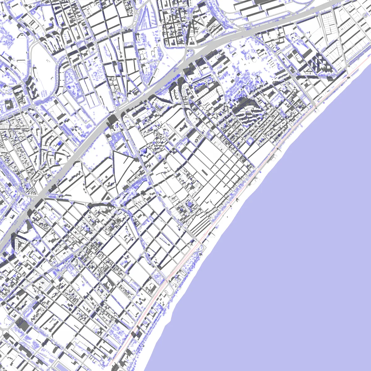 Badalona site plan (2.5 km)