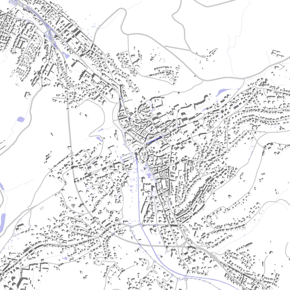 Baden-Baden Lageplan (2,5 km)