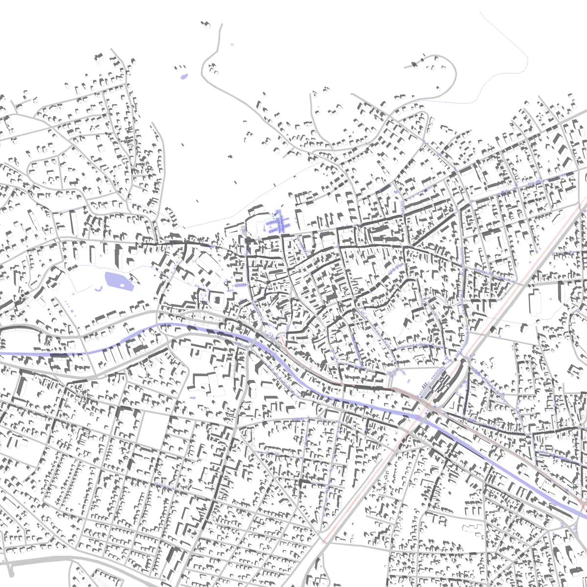 Baden Lageplan (2,5 km)