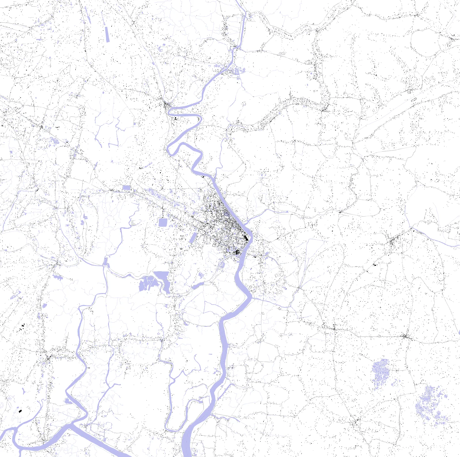 Bagerhat figure ground plan
