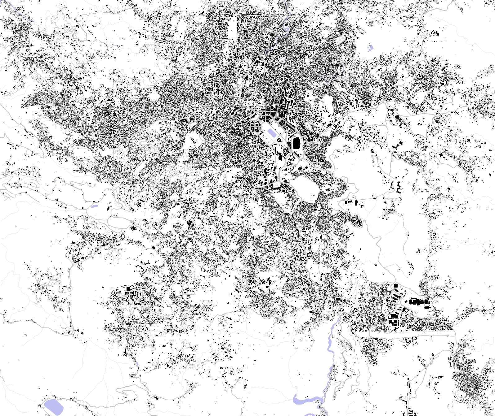 Baguio figure ground plan