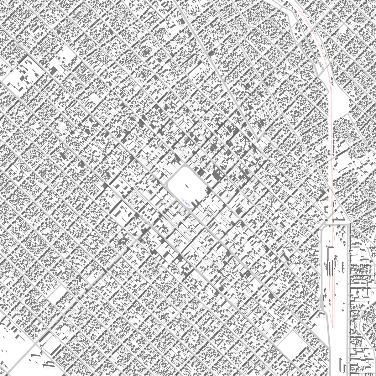 Bahía Blanca plano de situación (2,5 km)