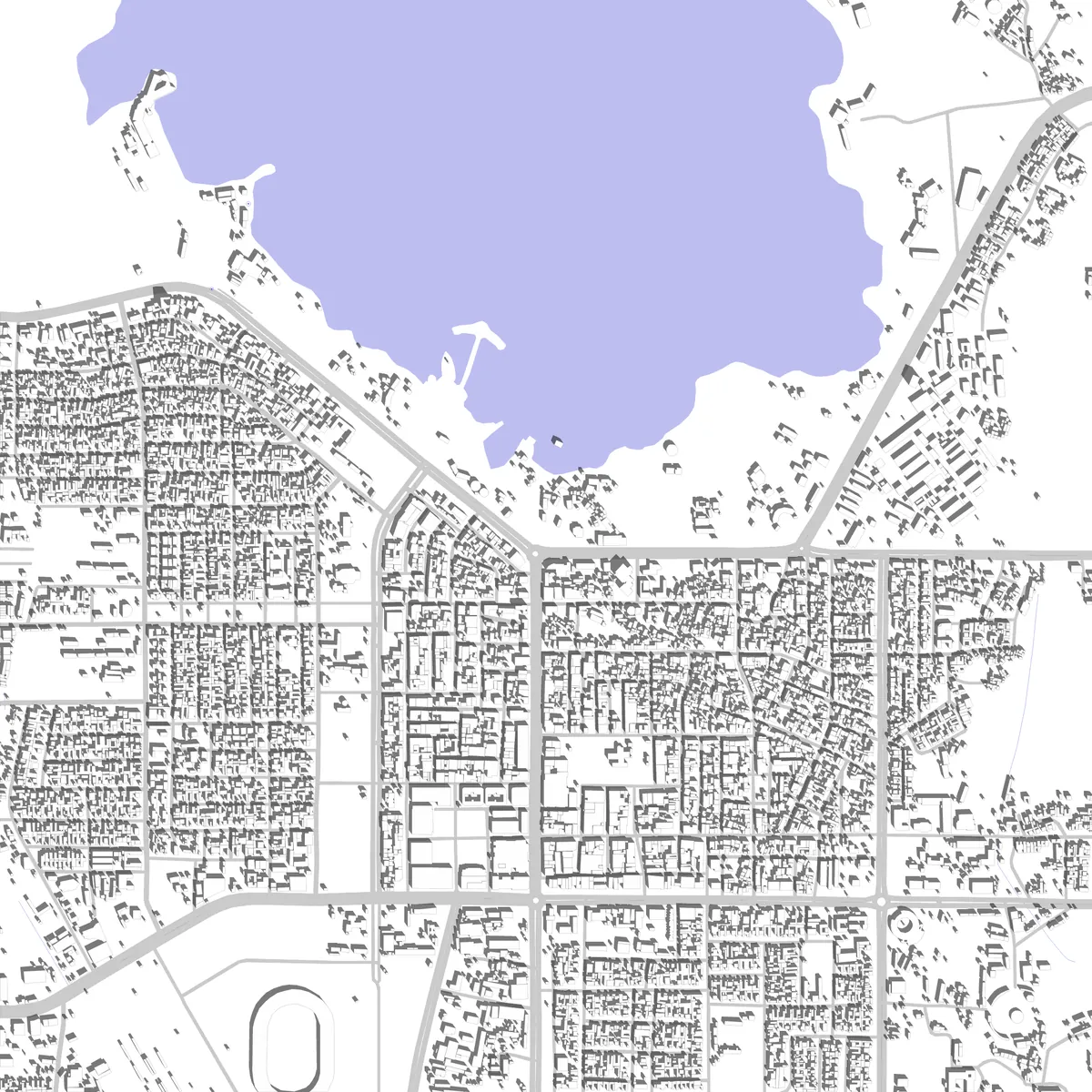 Bahir Dar site plan (2.5 km)