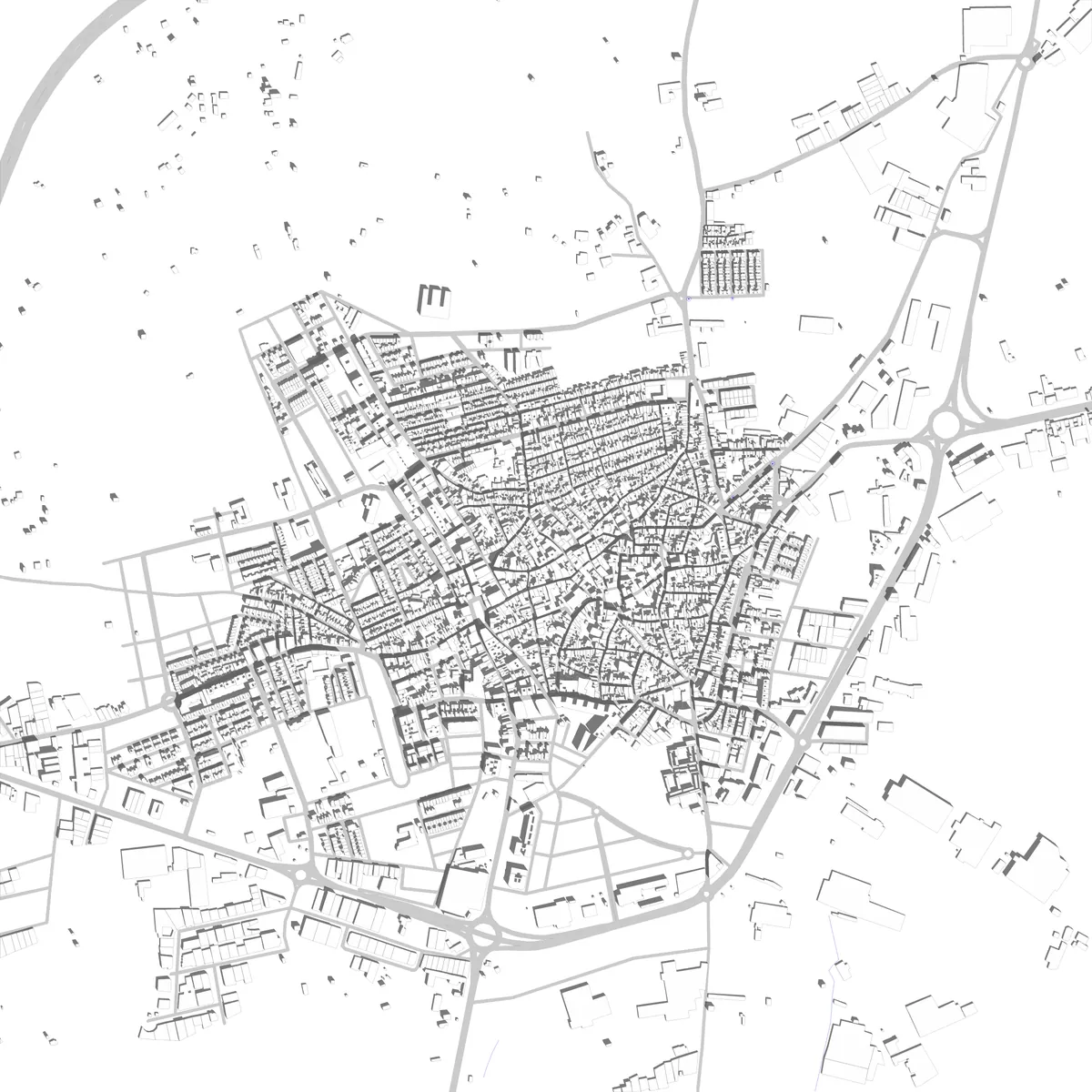 Bailén Lageplan (2,5 km)