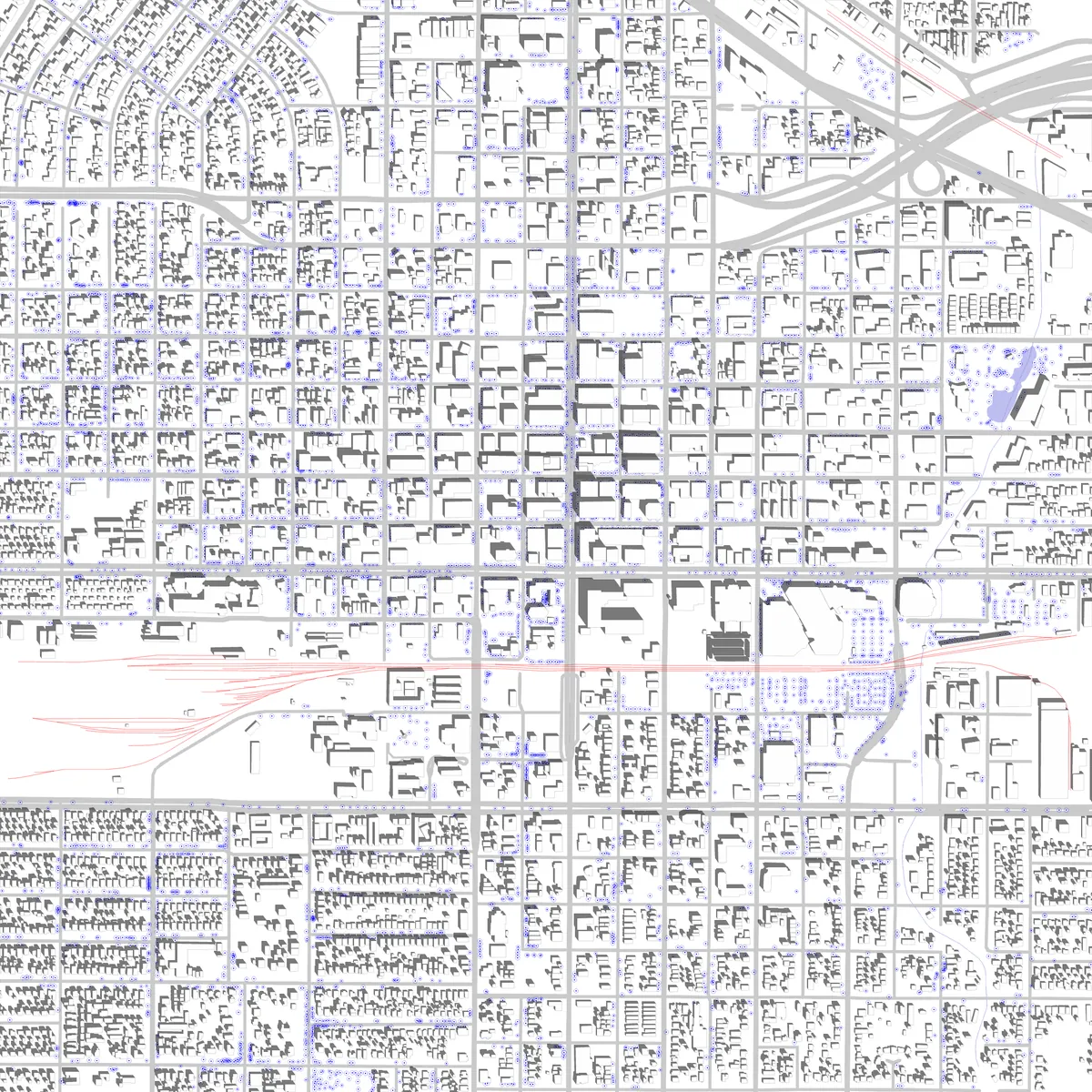 Bakersfield site plan (2.5 km)