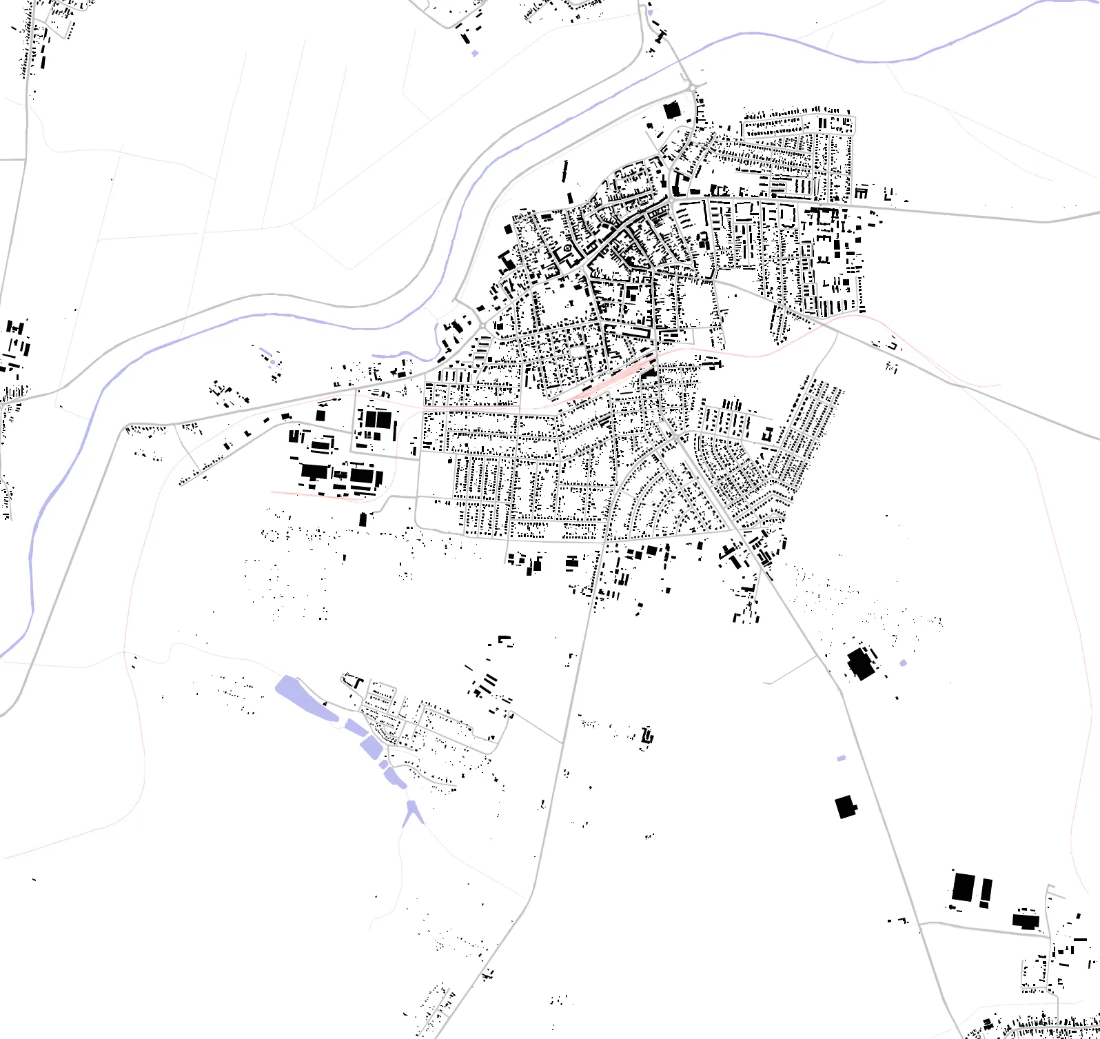 Balassagyarmat figure ground plan