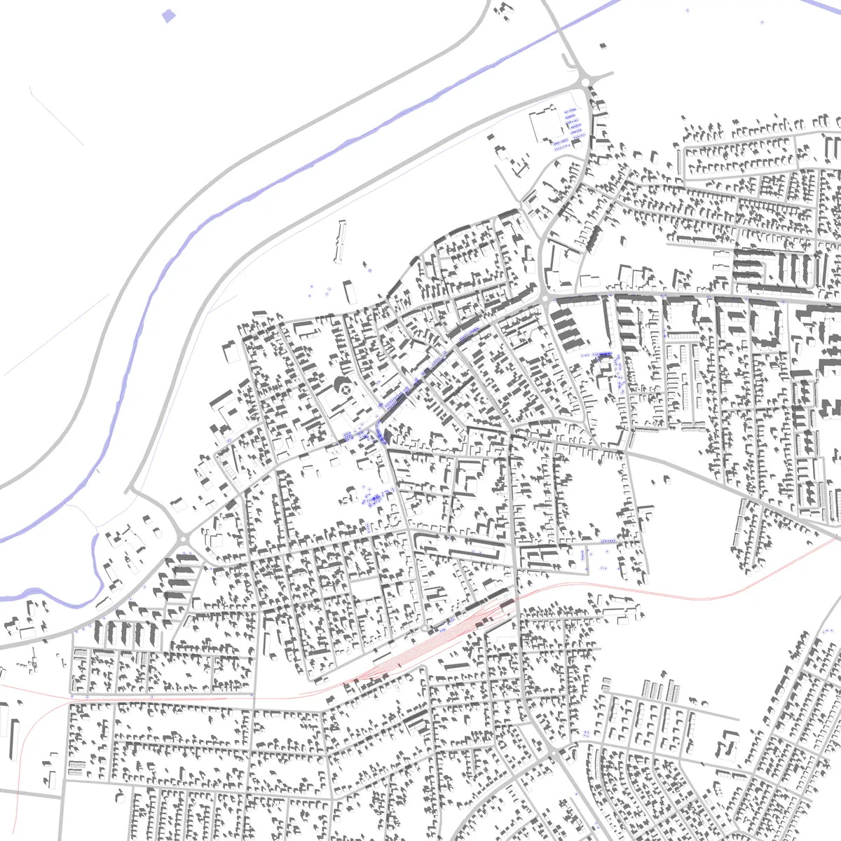Balassagyarmat site plan (2.5 km)